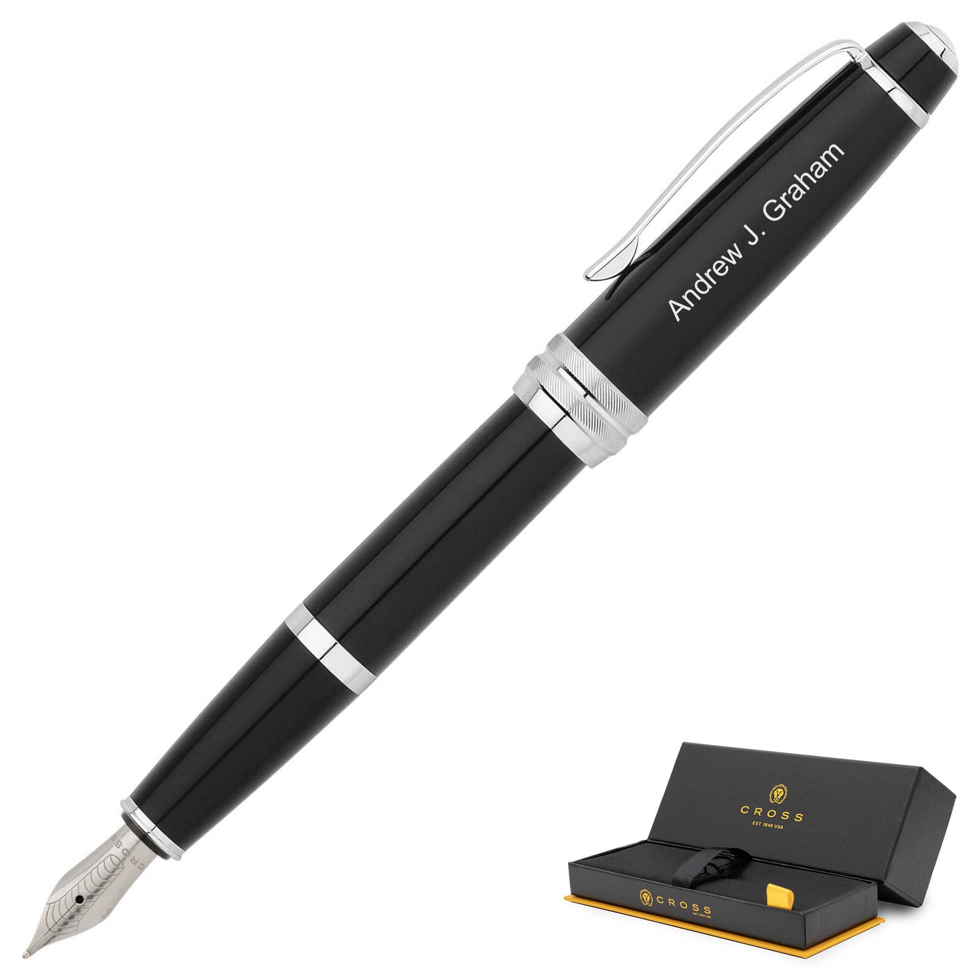 Cross Bailey Fountain Pen - Black Lacquer